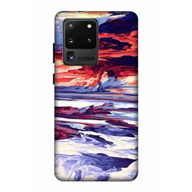 Zipax 2037 Samsung Galaxy S20 Ultra Karışık Baskılı Uyumlu Silikon Kılıf