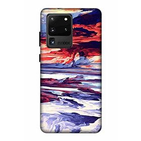 Zipax 2037 Samsung Galaxy S20 Ultra Karışık Baskılı Uyumlu Silikon Kılıf