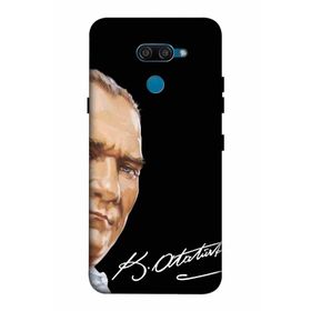 Zipax 2044 LG K50S Atatürk İmzalı Baskılı Uyumlu Silikon Kılıf