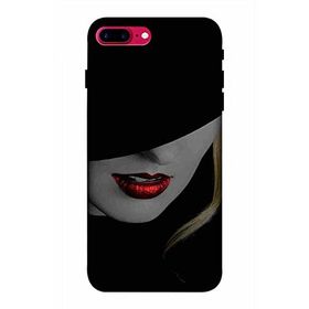 Zipax 2053 Apple iPhone 7 Plus 8 Plus Şapkalı Kız Baskılı Uyumlu Silikon Kılıf
