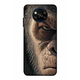 Zipax 2059 Xiaomi Poco X3 Pro Maymun Baskılı Uyumlu Silikon Kılıf