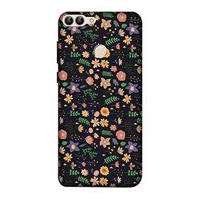 Zipax 2066 Huawei P Smart 2018 Çiçekli Baskılı Uyumlu Silikon Kılıf