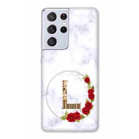 Zipax 2081 Samsung Galaxy S21 Ultra L Harfi Baskılı Uyumlu Silikon Kılıf
