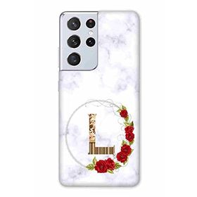Zipax 2081 Samsung Galaxy S21 Ultra L Harfi Baskılı Uyumlu Silikon Kılıf