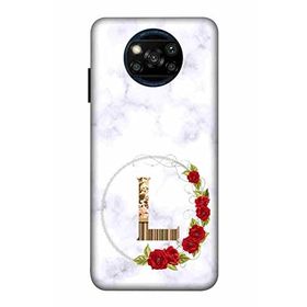 Zipax 2081 Xiaomi Poco X3 Pro L Harfi Baskılı Uyumlu Silikon Kılıf