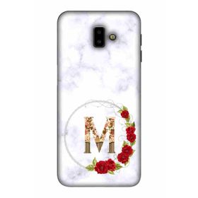 Zipax 2082 Samsung Galaxy J6 Plus M Harfi Baskılı Uyumlu Silikon Kılıf