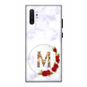 Zipax 2082 Samsung Galaxy Note 10 Plus M Harfi Baskılı Uyumlu Silikon Kılıf