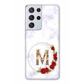 Zipax 2082 Samsung Galaxy S21 Ultra M Harfi Baskılı Uyumlu Silikon Kılıf