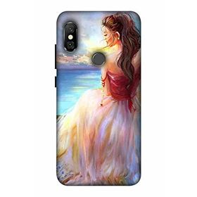 Zipax 2101 Xiaomi Mi A2 Lite Kız Baskılı Uyumlu Silikon Kılıf
