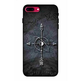 Zipax 2103 Apple iPhone 7 Plus 8 Plus Pusula Baskılı Uyumlu Silikon Kılıf