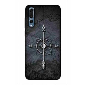 Zipax 2103 Huawei P20 Pro Pusula Baskılı Uyumlu Silikon Kılıf
