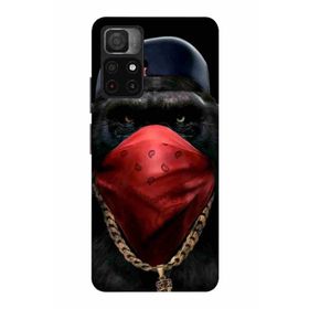 Zipax 2108 Xiaomi Poco M4 Pro Maymun Baskılı Uyumlu Silikon Kılıf