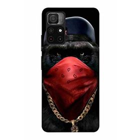 Zipax 2108 Xiaomi Poco M4 Pro Maymun Baskılı Uyumlu Silikon Kılıf