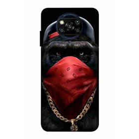 Zipax 2108 Xiaomi Poco X3 Pro Maymun Baskılı Uyumlu Silikon Kılıf