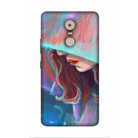 Zipax 2109 Lenovo K6 Note Lenova Kız Baskılı Uyumlu Silikon Kılıf