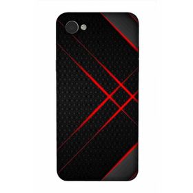 Zipax 2113 LG Q6 Kırmızı Çizgi Baskılı Uyumlu Silikon Kılıf