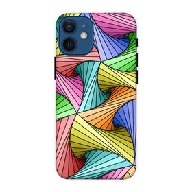 Zipax 8045 Apple iPhone 12 Mini KarışıkRenkler Baskılı Uyumlu Silikon Kılıf