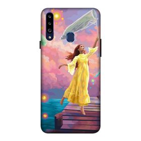 Zipax 8086 Samsung Galaxy A20S Kız Deniz Anası Baskılı Uyumlu Silikon Kılıf