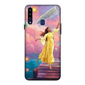 Zipax 8086 Samsung Galaxy A20S Kız Deniz Anası Baskılı Uyumlu Silikon Kılıf