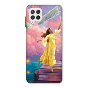 Zipax 8086 Samsung Galaxy A22 4G Kız Deniz Anası Baskılı Uyumlu Silikon Kılıf