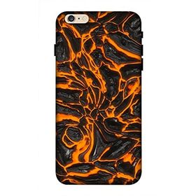 Zipax 8106 Apple iPhone 6 Kızıl Mermer Baskılı Uyumlu Silikon Kılıf
