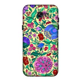 Zipax 8519 Samsung Galaxy A7 2017 Çiçekler Baskılı Uyumlu Silikon Kılıf