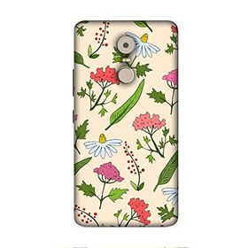 Zipax 8521 Lenovo K6 Note Lenova Çiçek Baskılı Uyumlu Silikon Kılıf