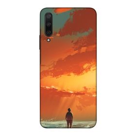 Zipax 8554 Huawei Y9S Kızıl Hava Baskılı Uyumlu Silikon Kılıf