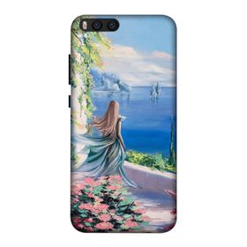 Zipax 8569 Xiaomi Mi 6 Kız Manzara Baskılı Baskılı Uyumlu Silikon Kılıf