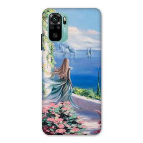 Zipax 8569 Xiaomi Redmi K40 Pro Kız Manzara Baskılı Baskılı Uyumlu Silikon Kılıf