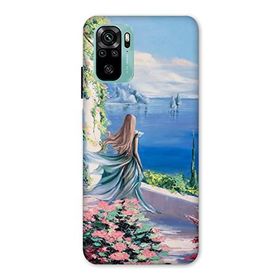 Zipax 8569 Xiaomi Redmi K40 Pro Kız Manzara Baskılı Baskılı Uyumlu Silikon Kılıf