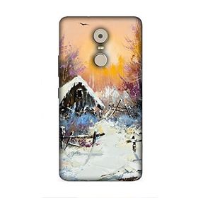 Zipax 8577 Lenovo K6 Note Lenova Kış Baskılı Uyumlu Silikon Kılıf