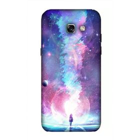 Zipax 8580 Samsung Galaxy A5 2017 Galaksi Baskılı Uyumlu Silikon Kılıf