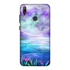 Zipax 8589 Huawei Y7 Prime 2019 Renkli Dünya Baskılı Uyumlu Silikon Kılıf