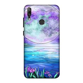 Zipax 8589 Huawei Y7 Prime 2019 Renkli Dünya Baskılı Uyumlu Silikon Kılıf