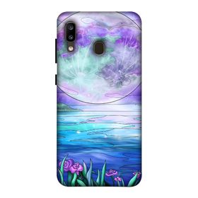 Zipax 8589 Samsung Galaxy A20 Renkli Dünya Baskılı Uyumlu Silikon Kılıf