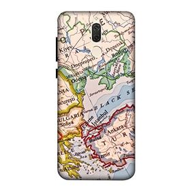 Zipax 8803 Huawei Nova 2I Dünya Harita Baskılı Uyumlu Silikon Kılıf