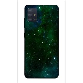 Zipax 8805 Samsung Galaxy A71 Galaksi Yeşil Baskılı Uyumlu Silikon Kılıf
