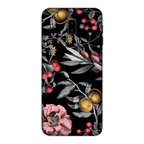 Zipax 8817 Samsung Galaxy J6 Plus Gri Pembe Baskılı Uyumlu Silikon Kılıf