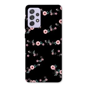 Zipax 8868 Samsung Galaxy A72 Pembe Çiçek Baskılı Uyumlu Silikon Kılıf