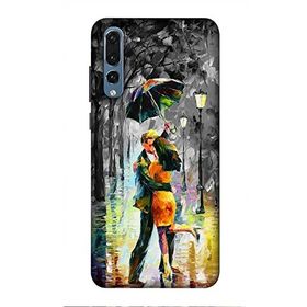 Zipax 8873 Huawei P20 Pro Ressam Çift Baskılı Uyumlu Silikon Kılıf