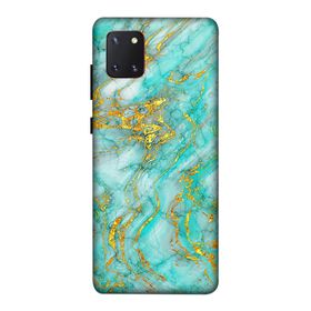 Zipax 8897 Samsung Galaxy A81 Mermer Baskılı Uyumlu Silikon Kılıf