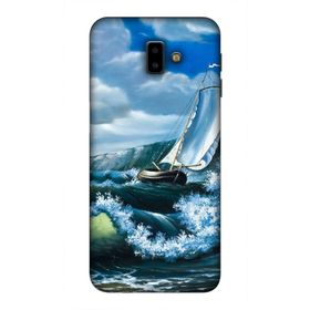 Zipax 8921 Samsung Galaxy J6 Plus Tekne Dalga Baskılı Uyumlu Silikon Kılıf