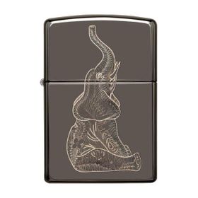 Zippo 150 Zentangle Elephant Design Çakmak