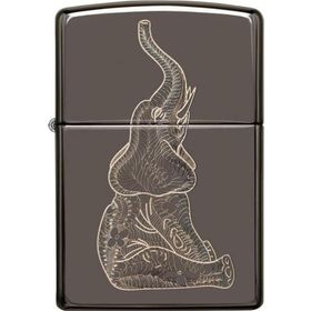 Zippo 150 Zentangle Elephant Design Çakmak
