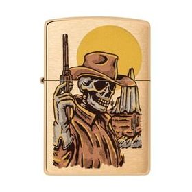 Zippo 204B Cowboy Skull Design Çakmak