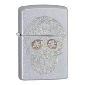 Zippo 205 Etched Skull Çakmak