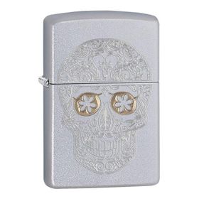 Zippo 205 Etched Skull Çakmak