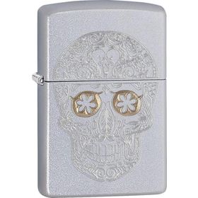Zippo 205 Etched Skull Çakmak