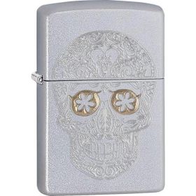 Zippo 205 Etched Skull Çakmak